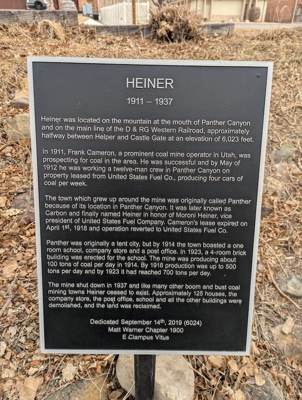 Heiner Marker. Click for full size. Heiner Marker image. Click for full size.