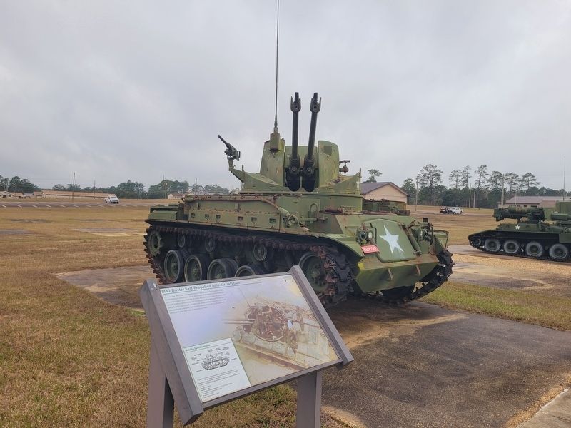 M42 <i>Duster</i> Self-Propelled Anti-Aircraft Gun and Marker image. Click for full size.