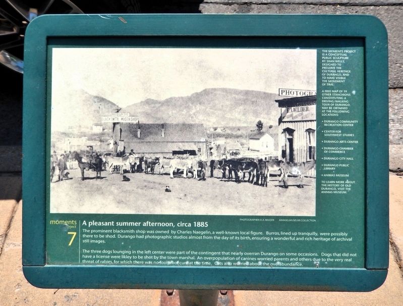 A Pleasant Summer Afternoon, circa 1885 Marker image. Click for full size.