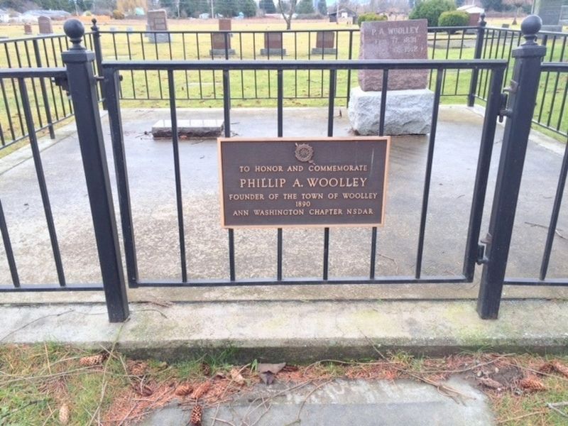 Phillip A. Woolley Marker. Click for full size. Phillip A. Woolley Marker image. Click for full size.