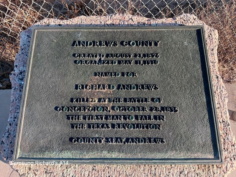 Andrews County Marker image. Click for full size.
