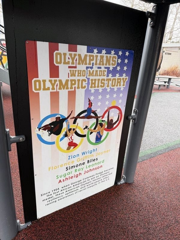 Olympians who Made Olympic History Marker image. Click for full size.
