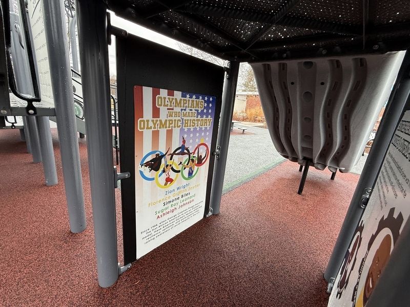 Olympians who Made Olympic History Marker image. Click for full size.