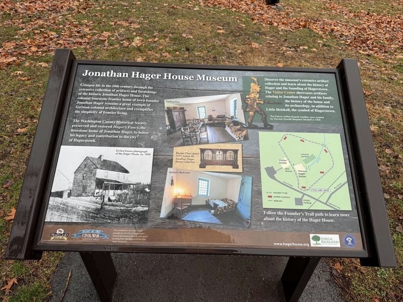 Jonathan Hager House Museum Marker image. Click for full size.