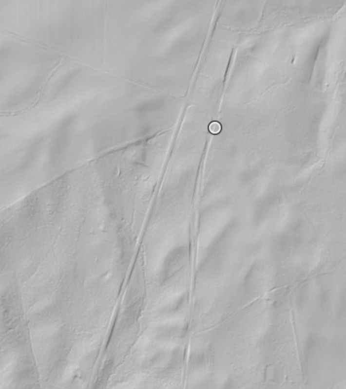 Fry's / Barnett's Ford Road Trace - 3DEP LiDAR Imagery. Click for full size. Fry's / Barnett's Ford Road Trace - 3DEP LiDAR Imagery image. Click for full size.