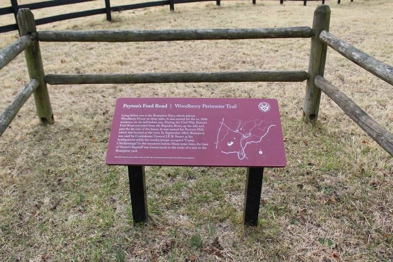 Peyton's Ford Road Marker. Click for full size. Peyton's Ford Road Marker image. Click for full size.