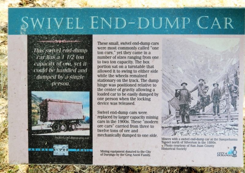 Swivel End-dump Car Marker image. Click for full size.