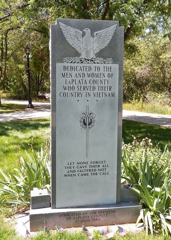 La Plata County Vietnam Veteran Memorial image. Click for full size.