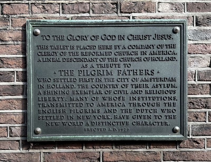English Reformed Church Marker image. Click for full size.
