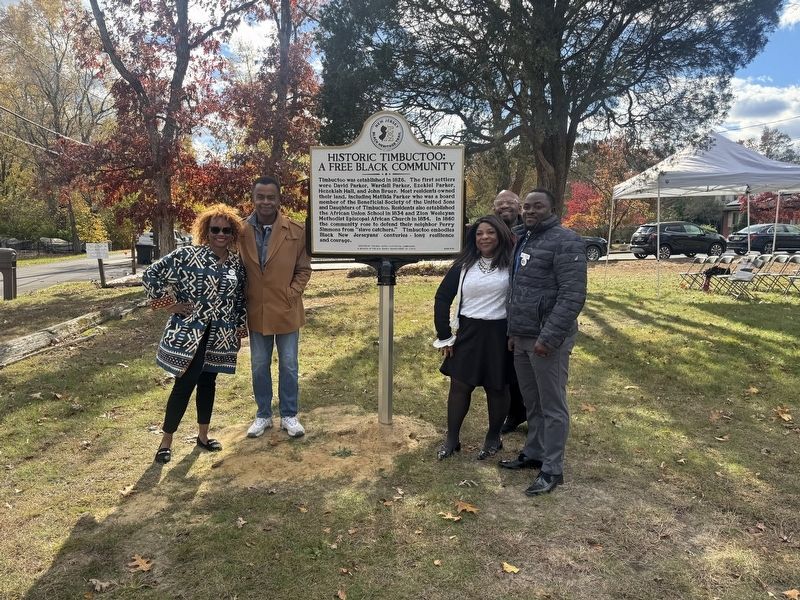 Historic Timbuctoo Marker Unveiling Ceremony image. Click for full size.