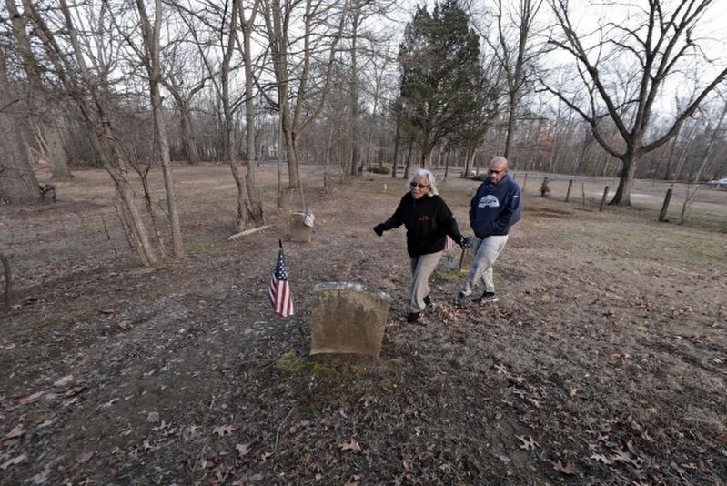 Timbuctoo graveyard in Westampton Township image. Click for full size.