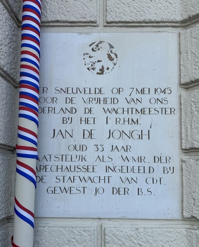 Jan de Jongh Memorial image. Click for full size.