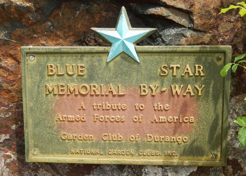 Blue Star Memorial By-way Marker. Click for full size. Blue Star Memorial By-way Marker image. Click for full size.