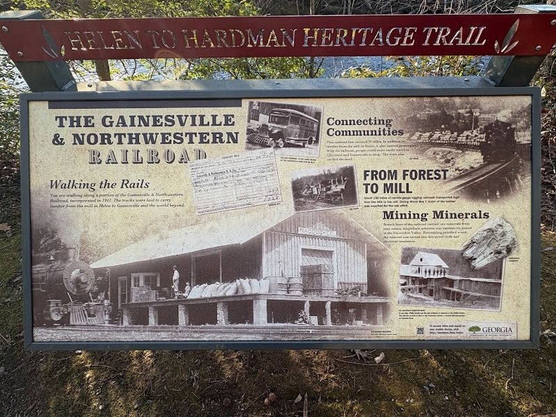 The Gainesville & Northwestern Railroad Marker. Click for full size. The Gainesville & Northwestern Railroad Marker image. Click for full size.