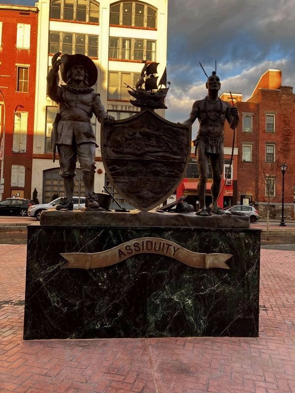 The Seal of the City of Albany Monument image. Click for full size.