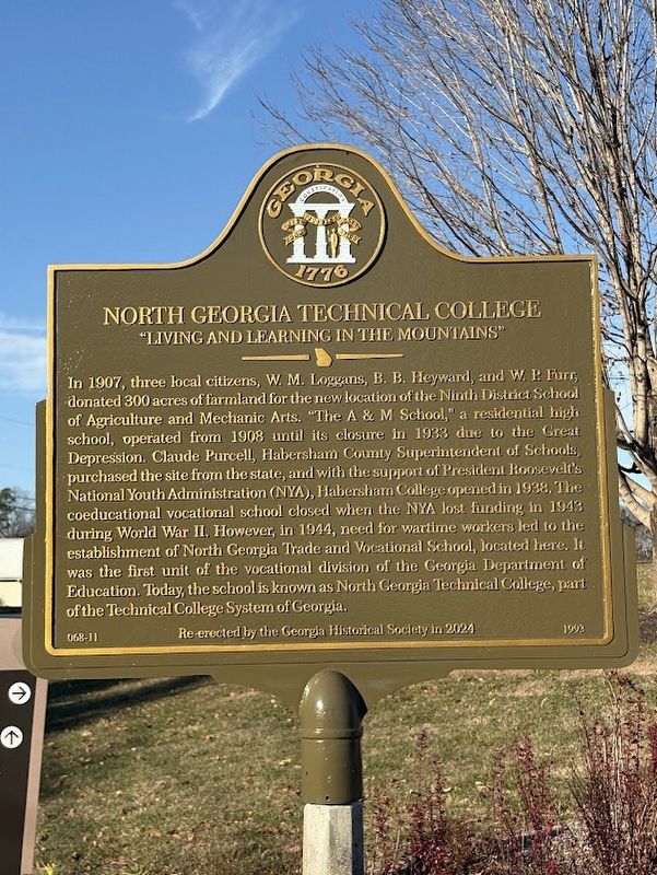 North Georgia Technical College Marker image. Click for full size.
