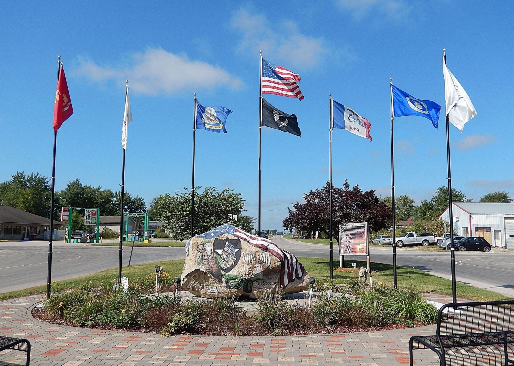 Davis County Freedom Rock Veterans Memorial (<i>east side</i>). Click for full size. Davis County Freedom Rock Veterans Memorial (<i>east side</i>) image. Click for full size.