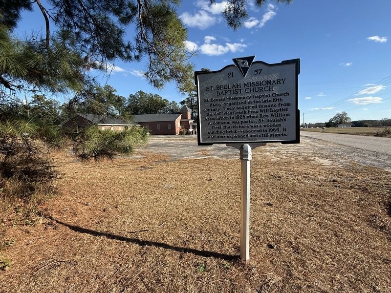 St. Beulah Missionary Baptist Church Marker image. Click for full size.
