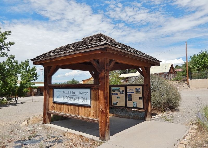 West Elk Loop Byway Interpretive Kiosk image. Click for full size.