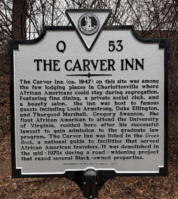The Carver Inn Marker. Click for full size. The Carver Inn Marker image. Click for full size.