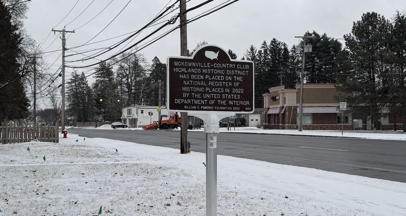 McKownville-Country Club Highlands Historic District Marker image. Click for full size.