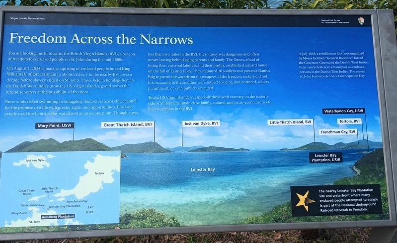 Freedom Across the Narrows Marker image. Click for full size.