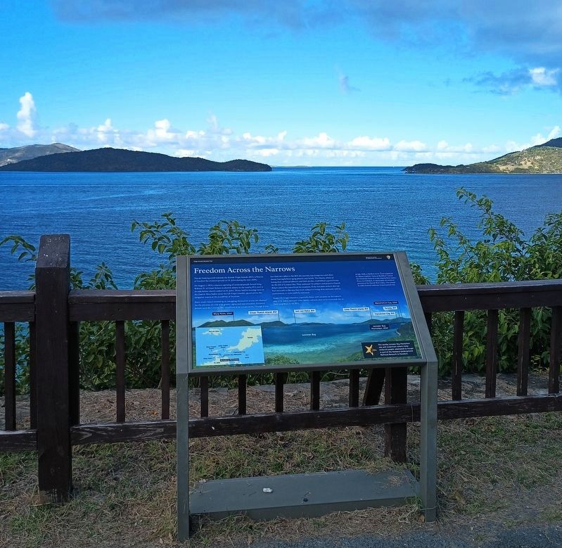 Freedom Across the Narrows Marker image. Click for full size.