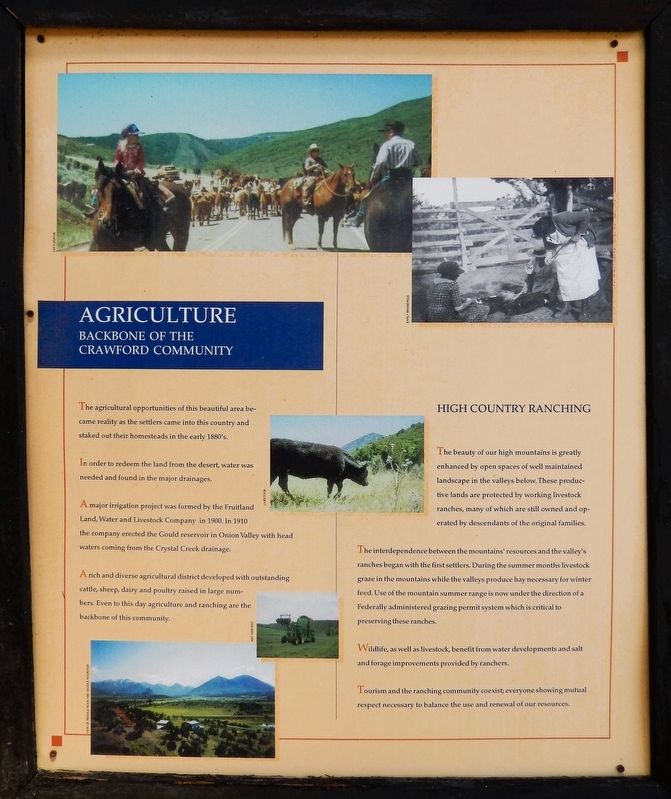 Agriculture Marker image. Click for full size.