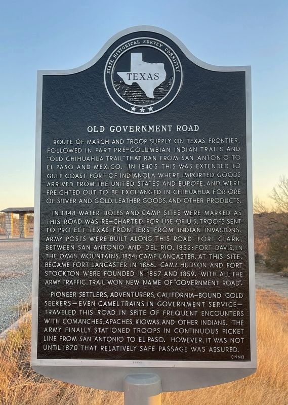 Old Government Road Marker After Restoration. Click for full size. Old Government Road Marker After Restoration image. Click for full size.