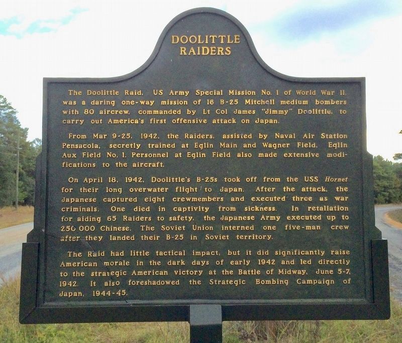 Doolittle Raiders Marker image. Click for full size.