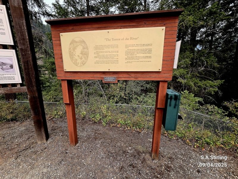 The terror of the river Marker. Click for full size. The terror of the river Marker image. Click for full size.