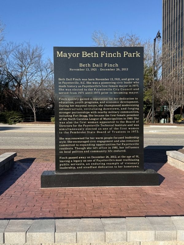 Beth Dail Finch Marker. Click for full size. Beth Dail Finch Marker image. Click for full size.