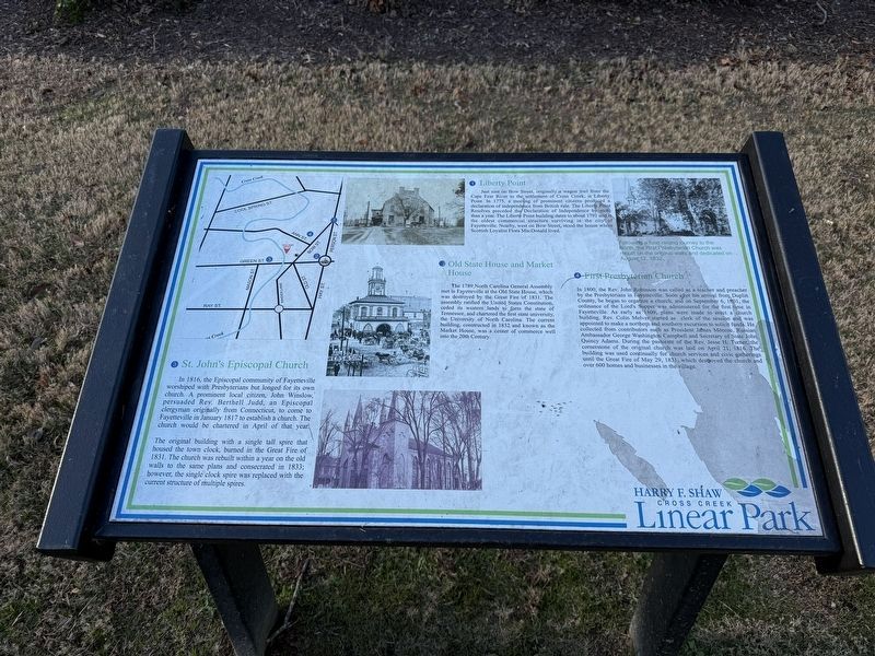 Harry F. Shaw Cross Creek Linear Park Marker image. Click for full size.