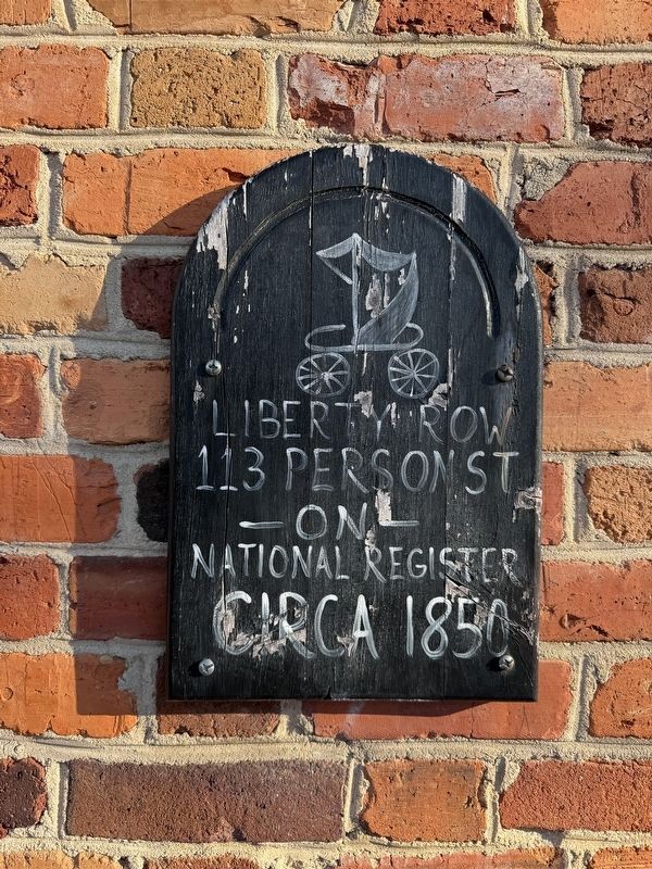 Liberty Row Marker. Click for full size. Liberty Row Marker image. Click for full size.