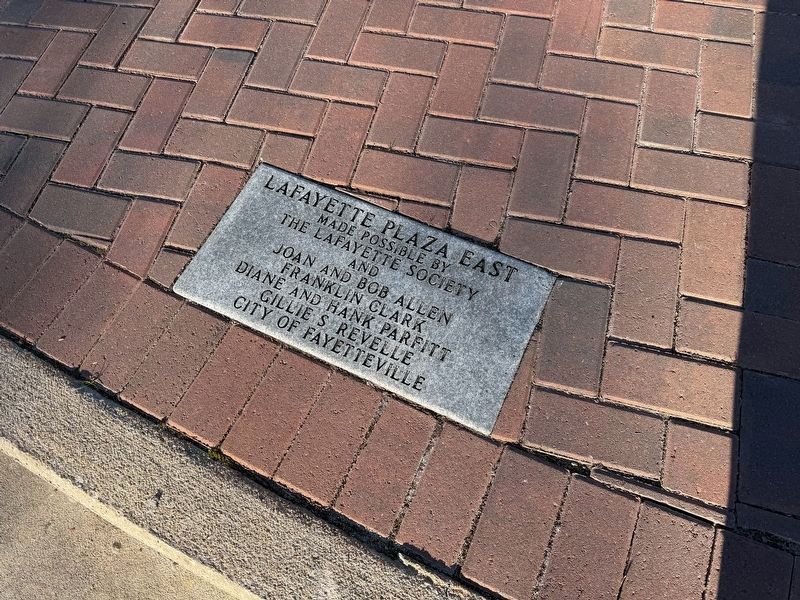 Lafayette Plaza East donor plaque image. Click for full size.