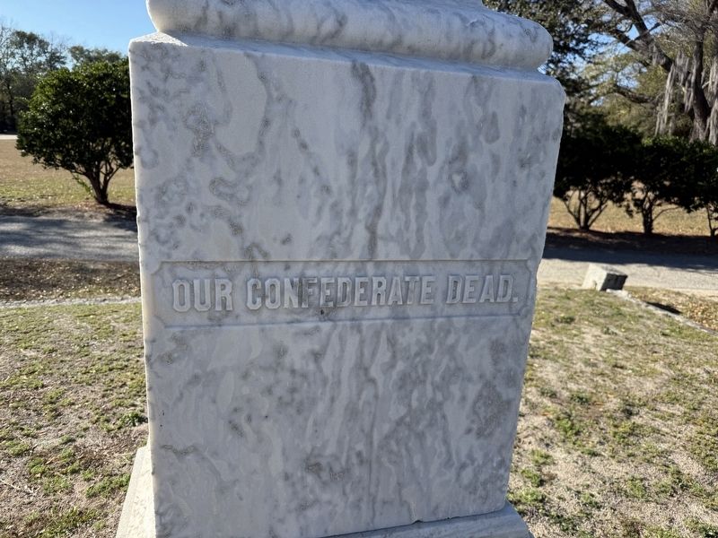 Our Confederate Dead Memorial. Click for full size. Our Confederate Dead Memorial image. Click for full size.