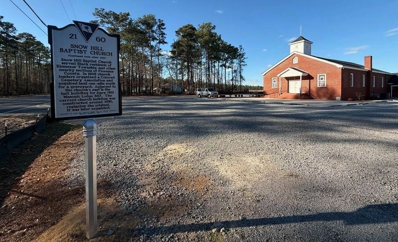 Snow Hill Baptist Church Marker. Click for full size. Snow Hill Baptist Church Marker image. Click for full size.