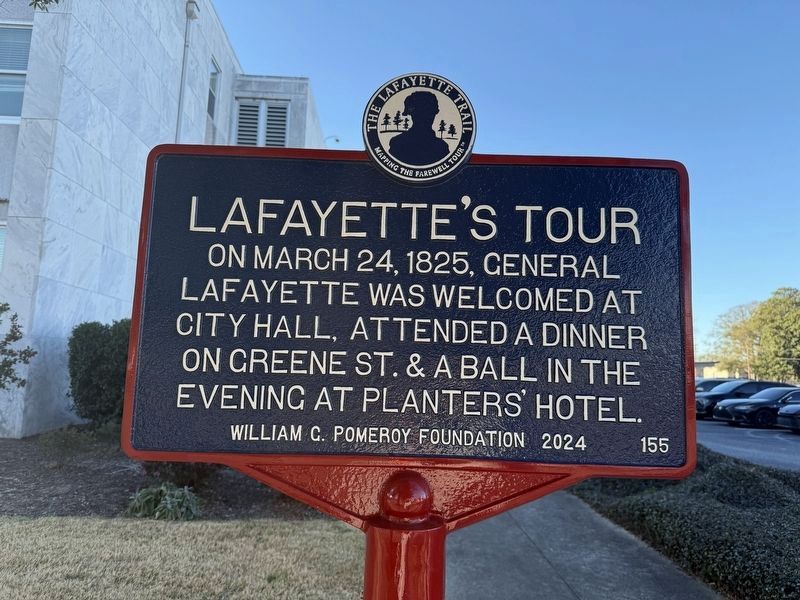 Lafayette's Tour Marker. Click for full size. Lafayette's Tour Marker image. Click for full size.