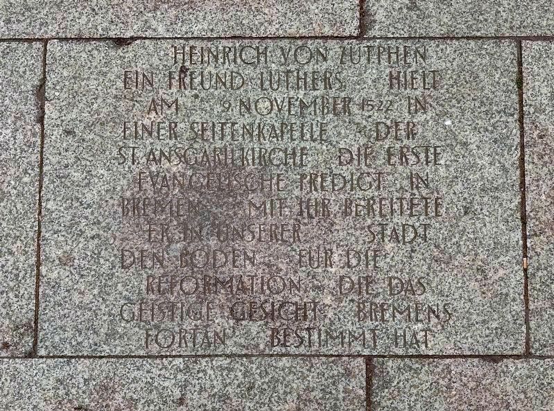 St. Ansgarii Kirche / St. Ansgar Church Marker - panel three image. Click for full size.