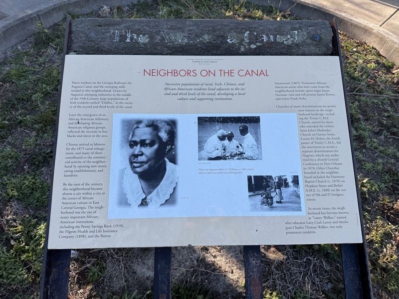 Neighbors on the Canal Marker image. Click for full size.