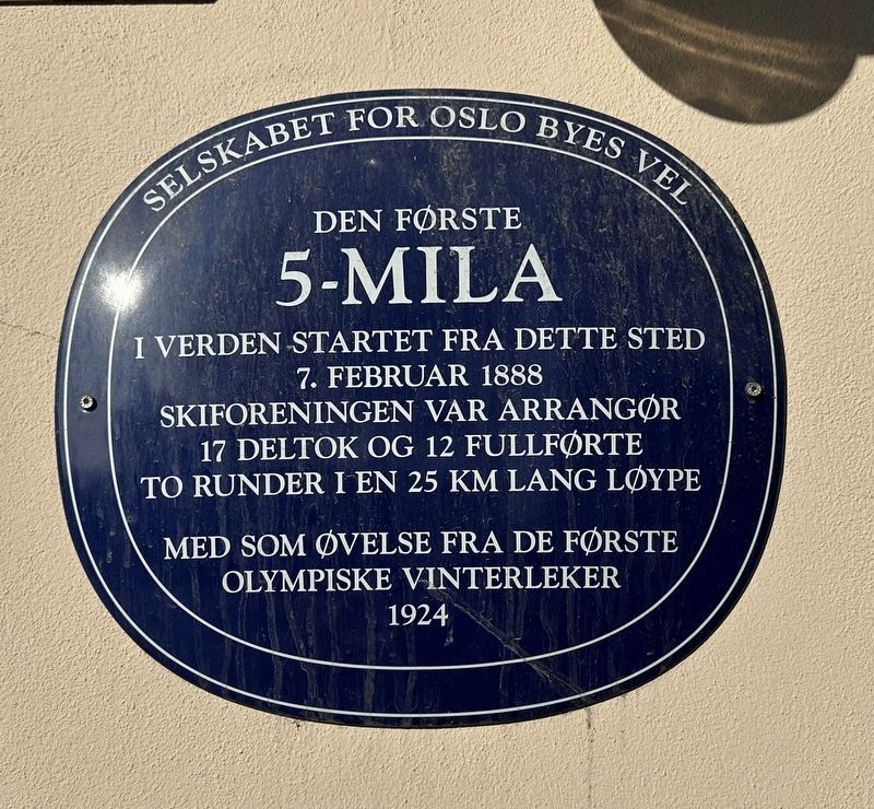 Den F�rste 5-Mila / The First 50k Marker image. Click for full size.