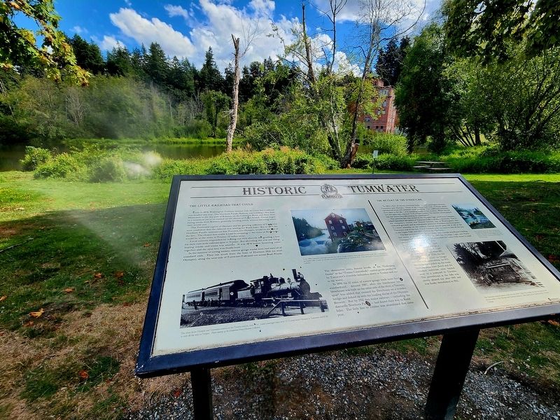 Historic Tumwater / The heyday of the streetcar Marker image. Click for full size.