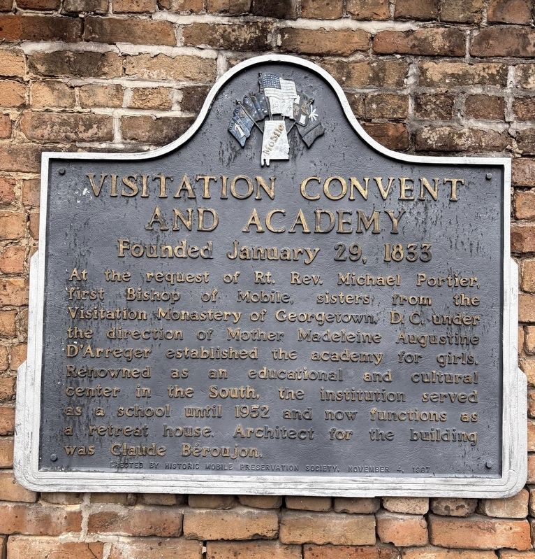 Visitation Convent and Academy Marker image. Click for full size.