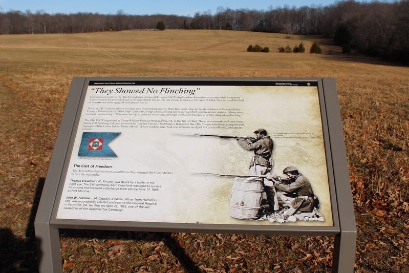 "They Showed No Flinching" Marker. Click for full size. "They Showed No Flinching" Marker image. Click for full size.