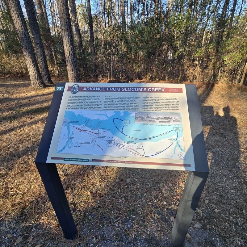 Advance From Slocum's Creek Marker image. Click for full size.