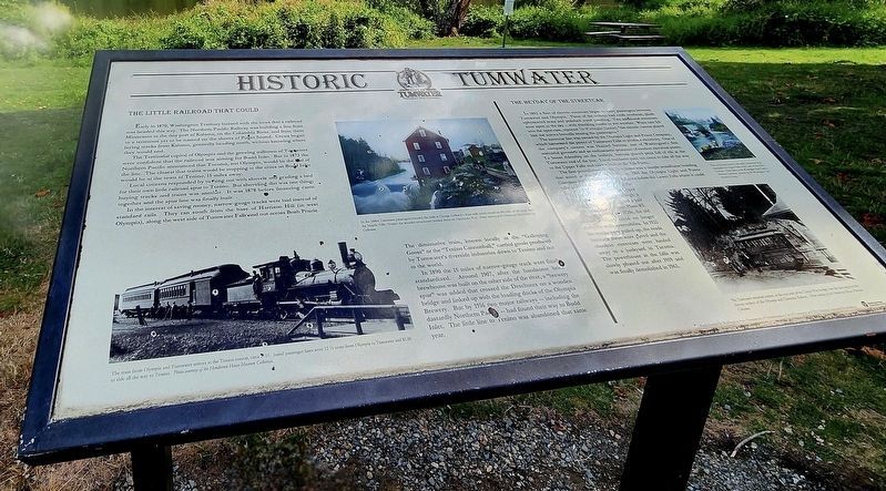 Historic Tumwater Marker image. Click for full size.