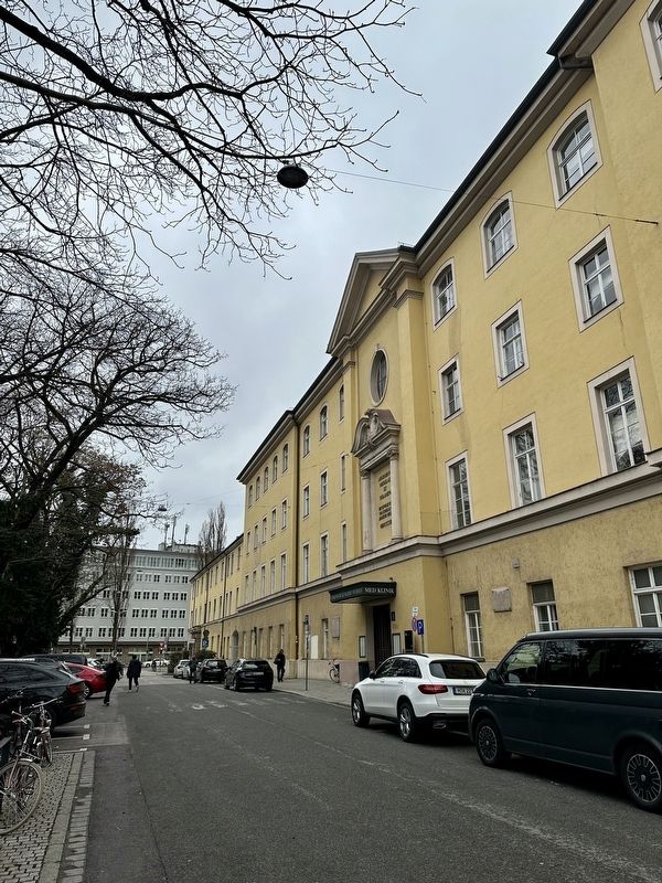 St. Maximilian Hospital and Monastery Marker - wider view image. Click for full size.