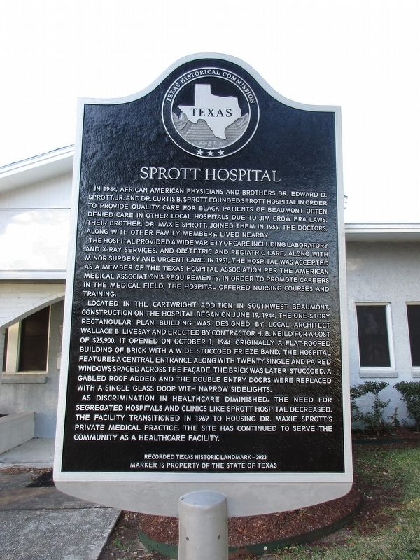 Sprott Hospital Marker image. Click for full size.