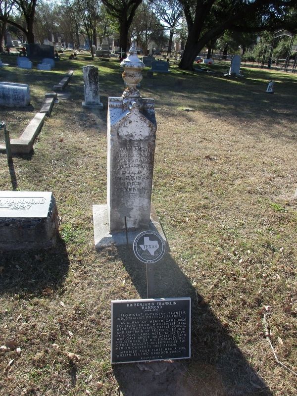 Dr. Benjamin F. Hammond Marker image. Click for full size.