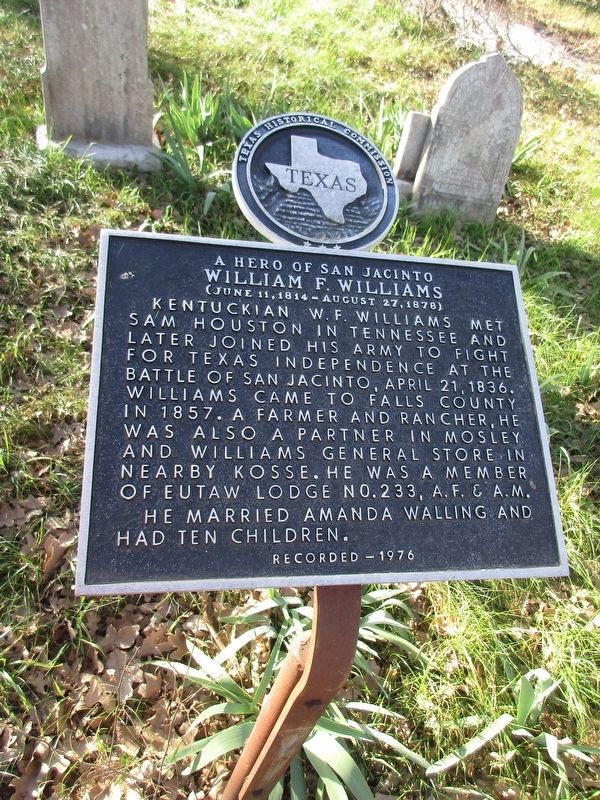 William F. Williams Marker image. Click for full size.
